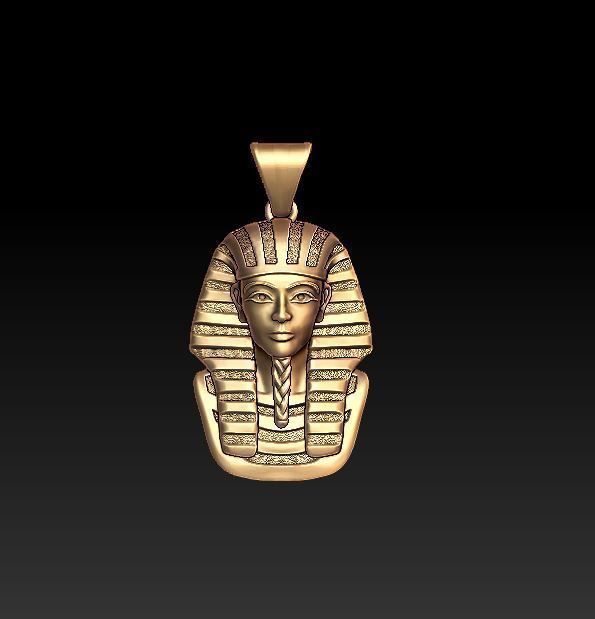 Pharaoh pendant 3D print model_3