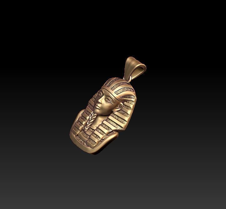Pharaoh pendant 3D print model_5