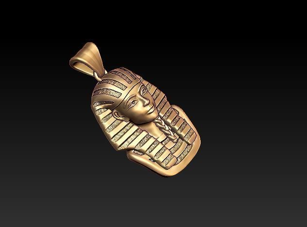 Pharaoh pendant 3D print model_2