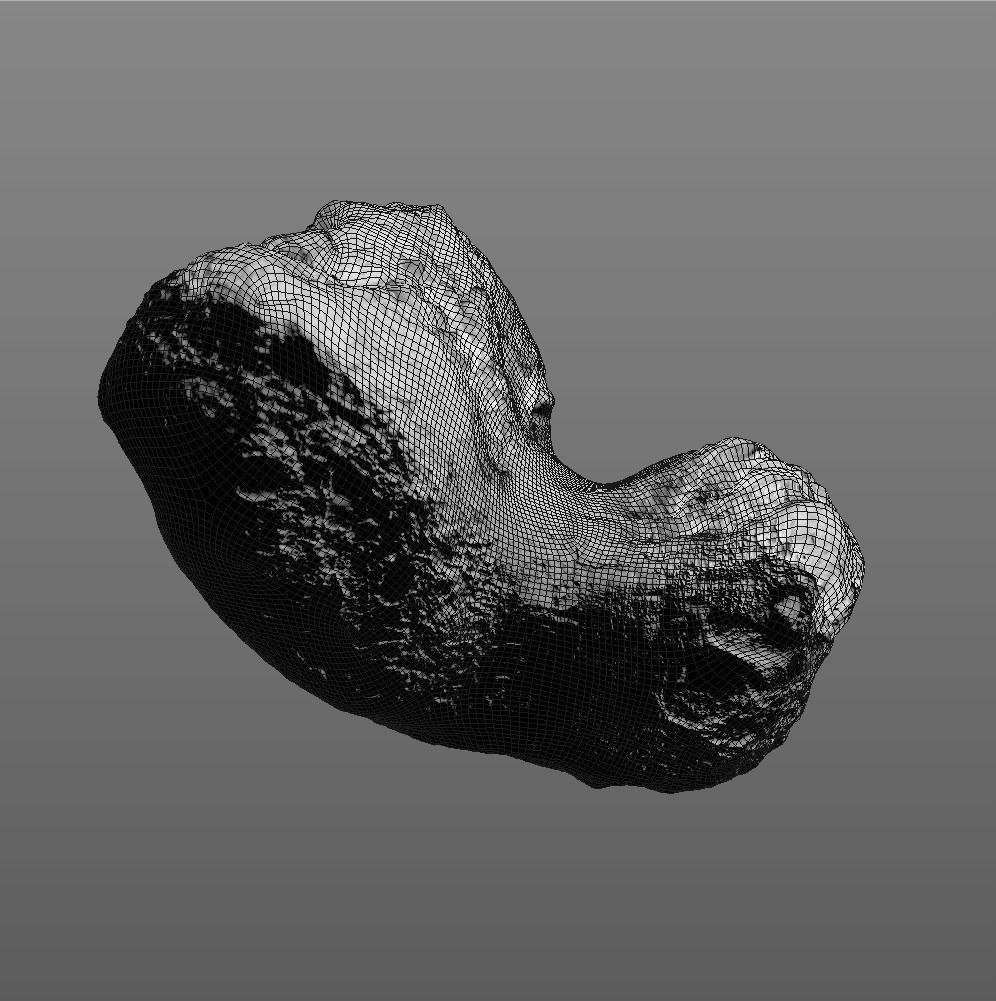 tschuri comet game ready Low-poly 3D model_1