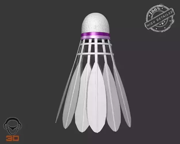 Shuttlecock badminton 3D model
