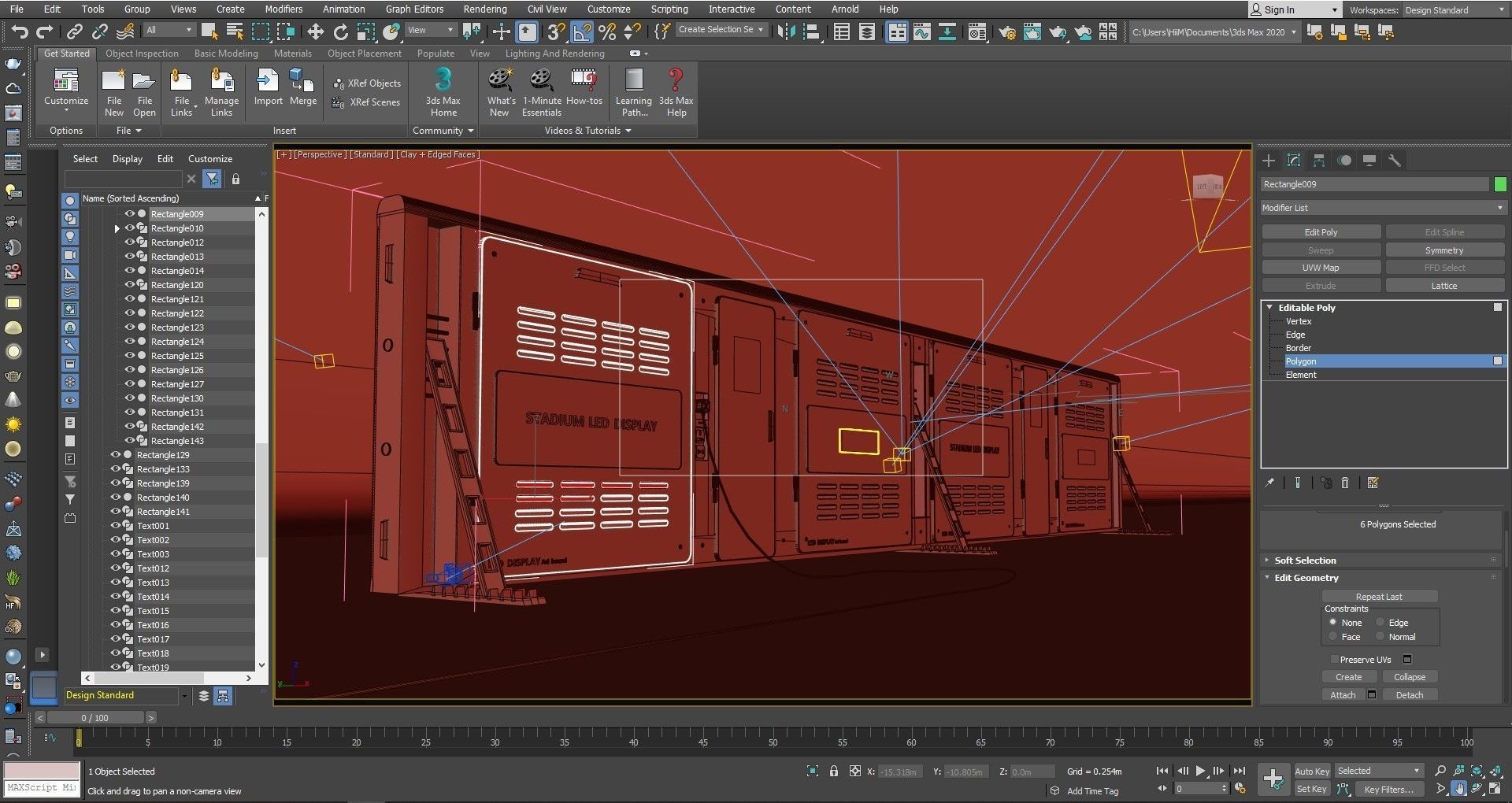 Stadium LED Display 3D model_31