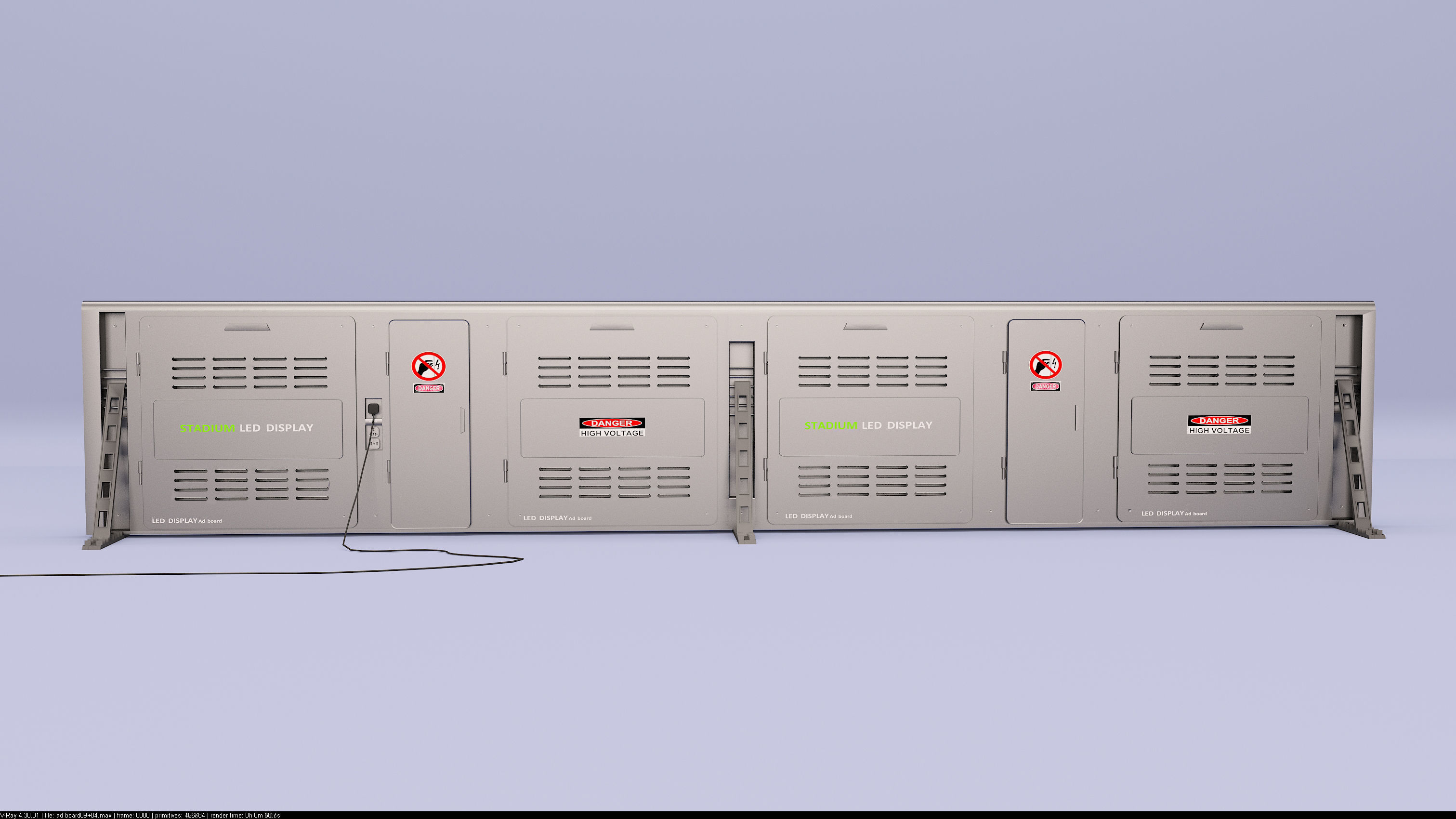 Stadium LED Display 3D model_29