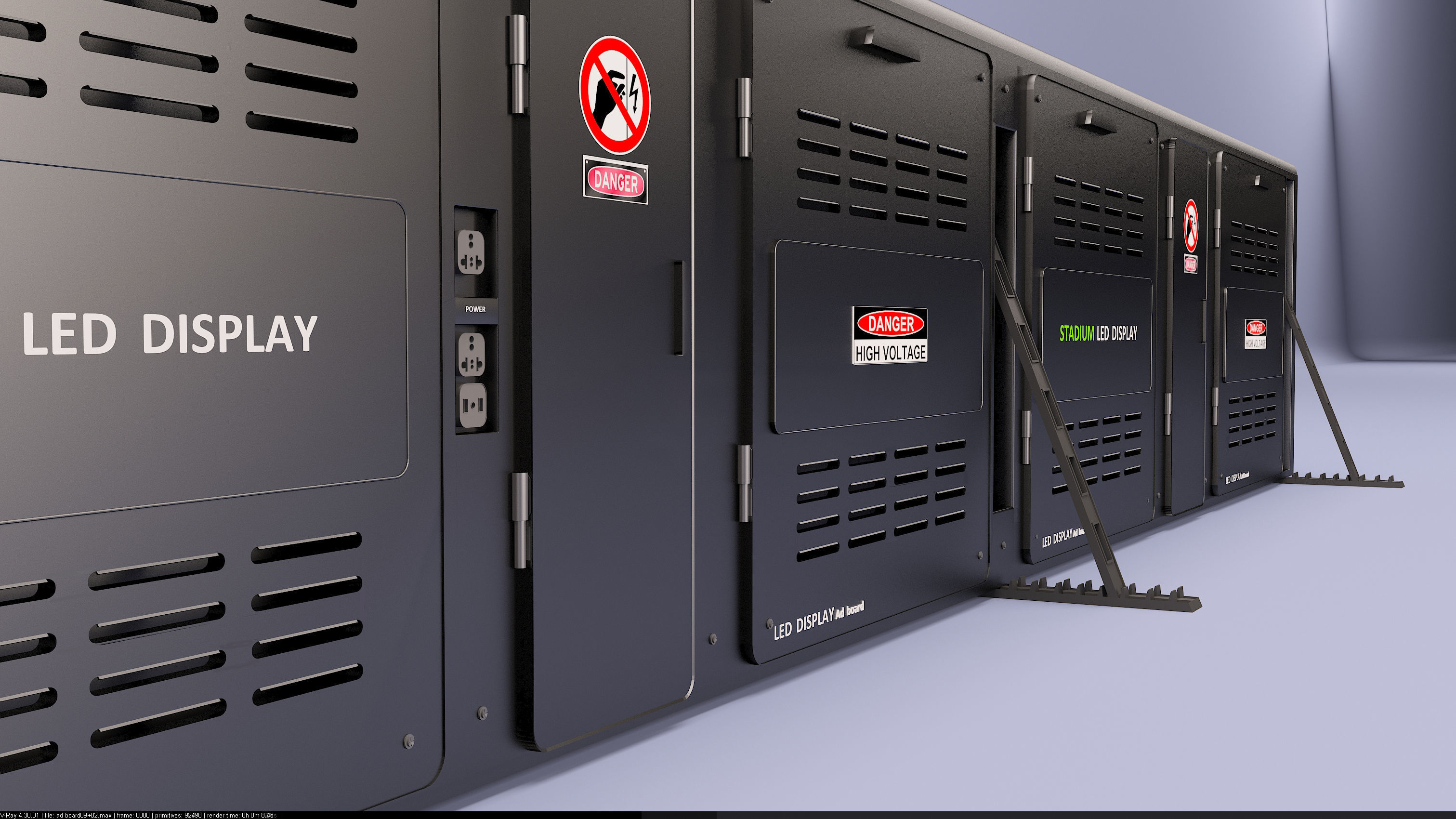 Stadium LED Display 3D model_20