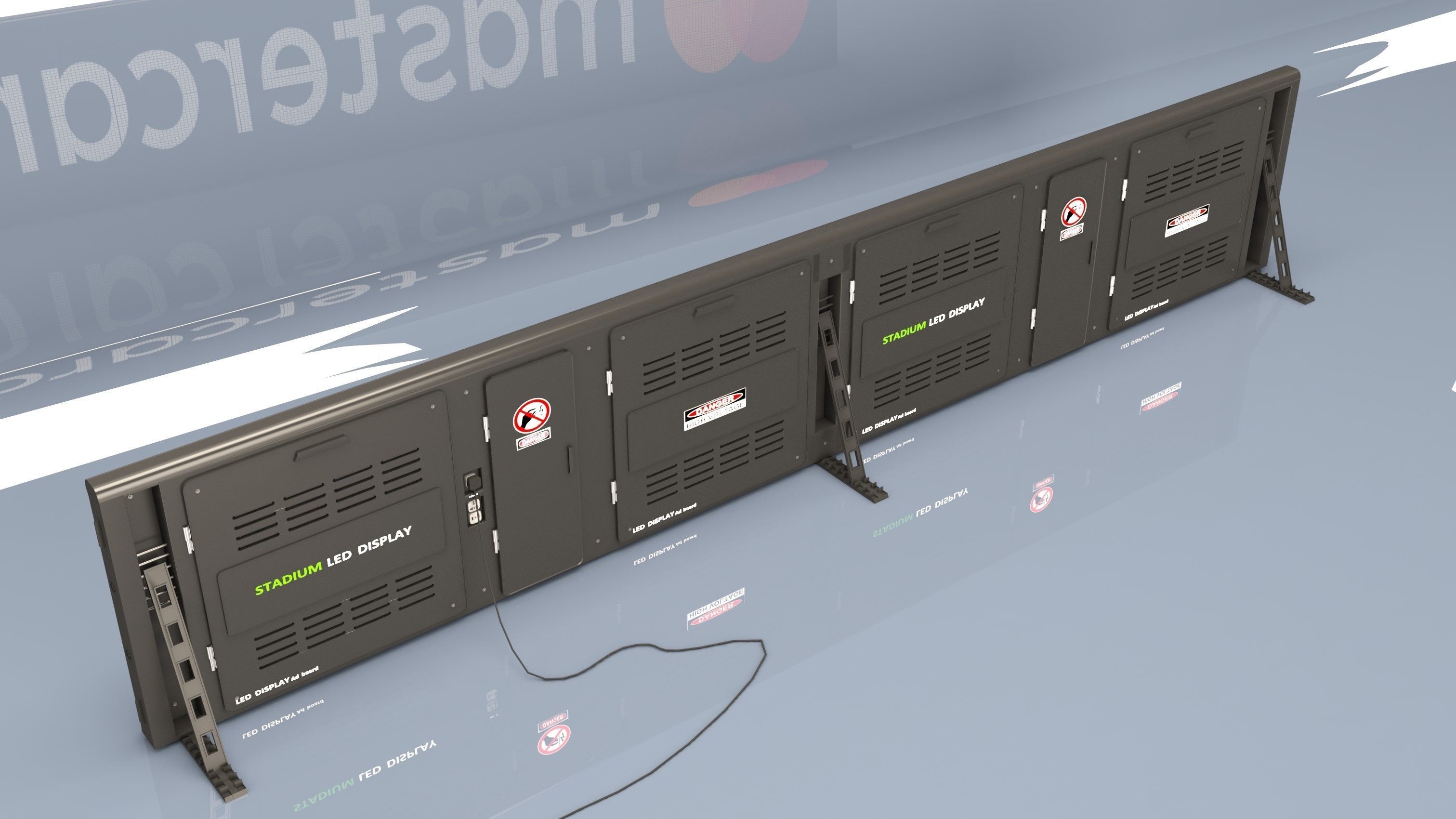 Stadium LED Display 3D model_16