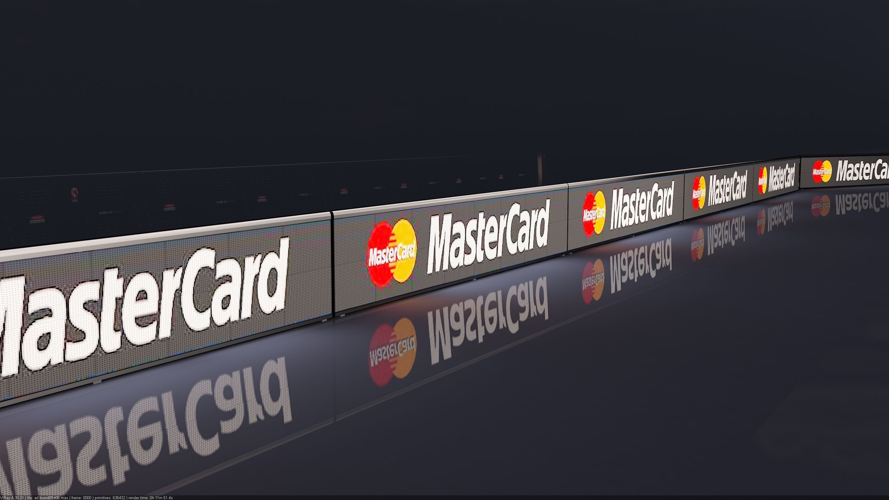 Stadium LED Display 3D model_6