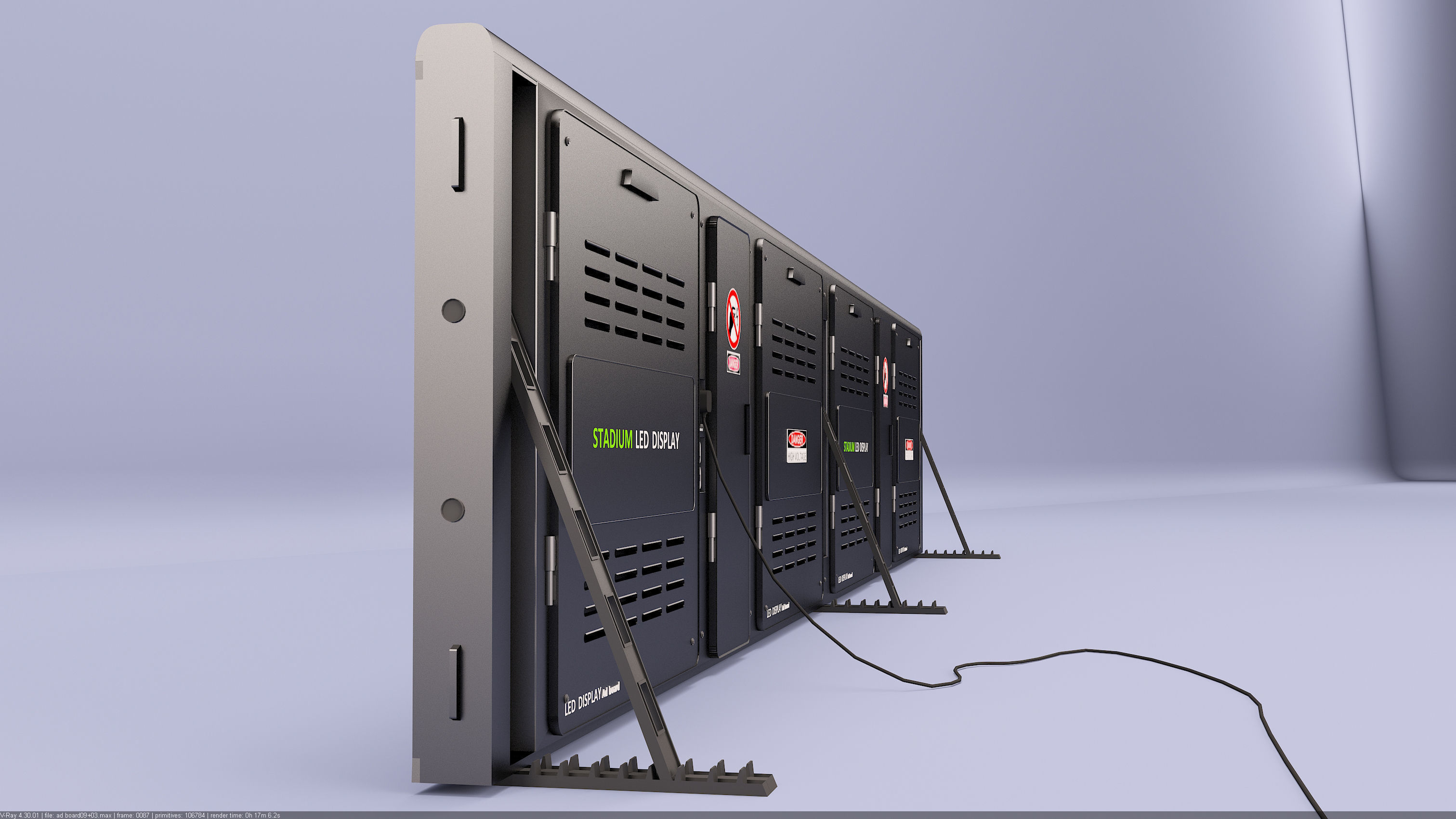 Stadium LED Display 3D model_28