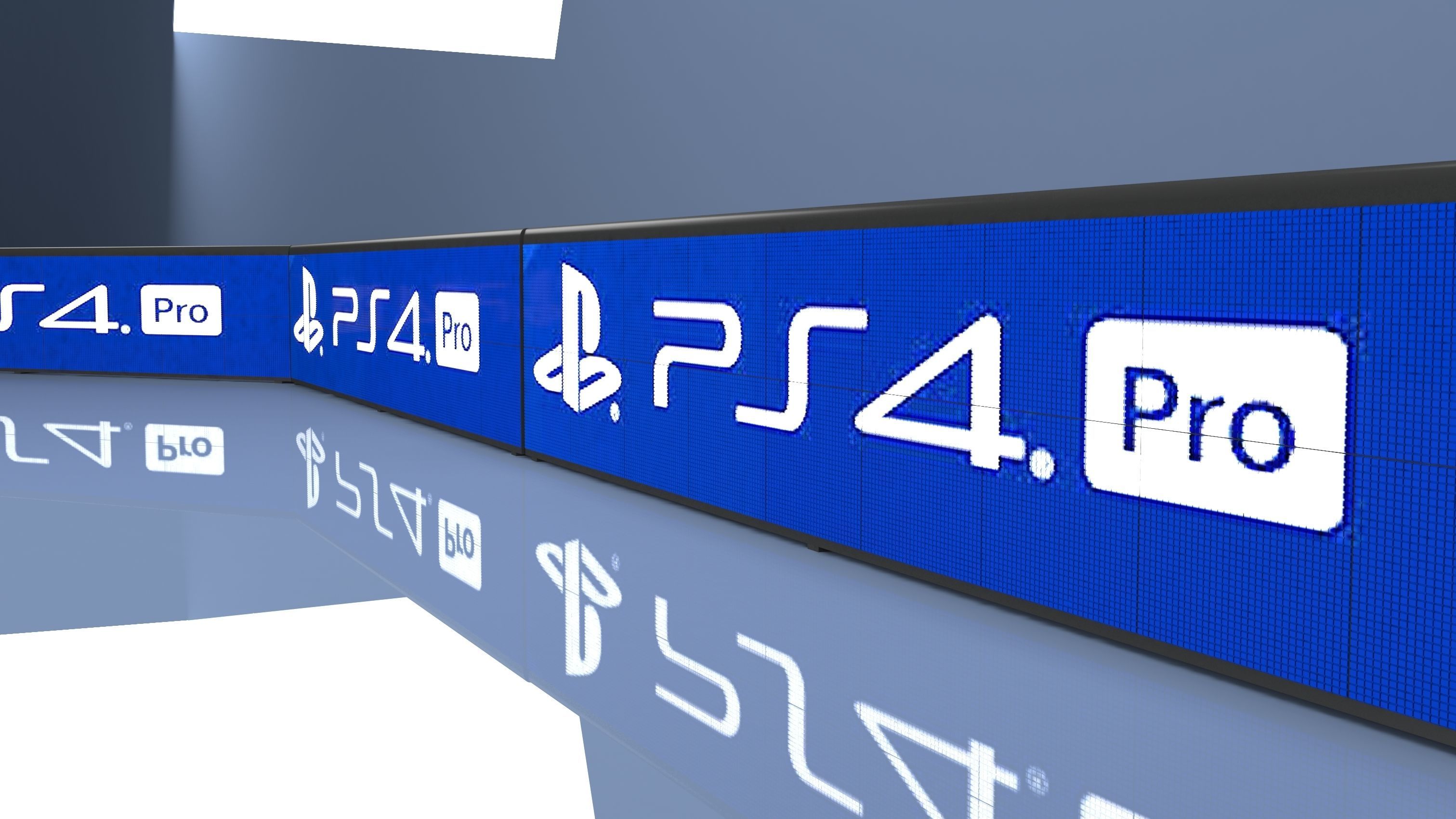 Stadium LED Display 3D model_3