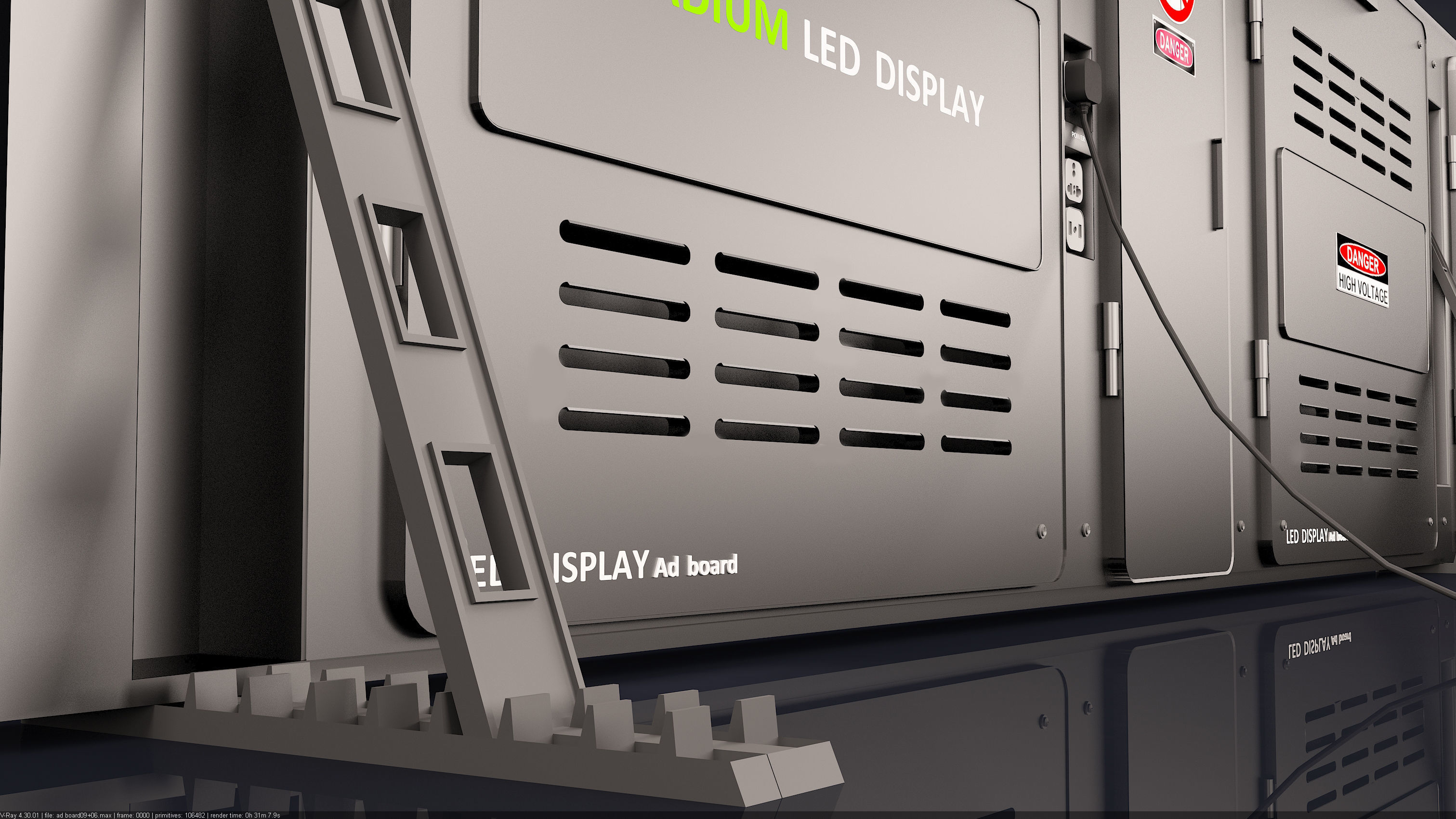 Stadium LED Display 3D model_12