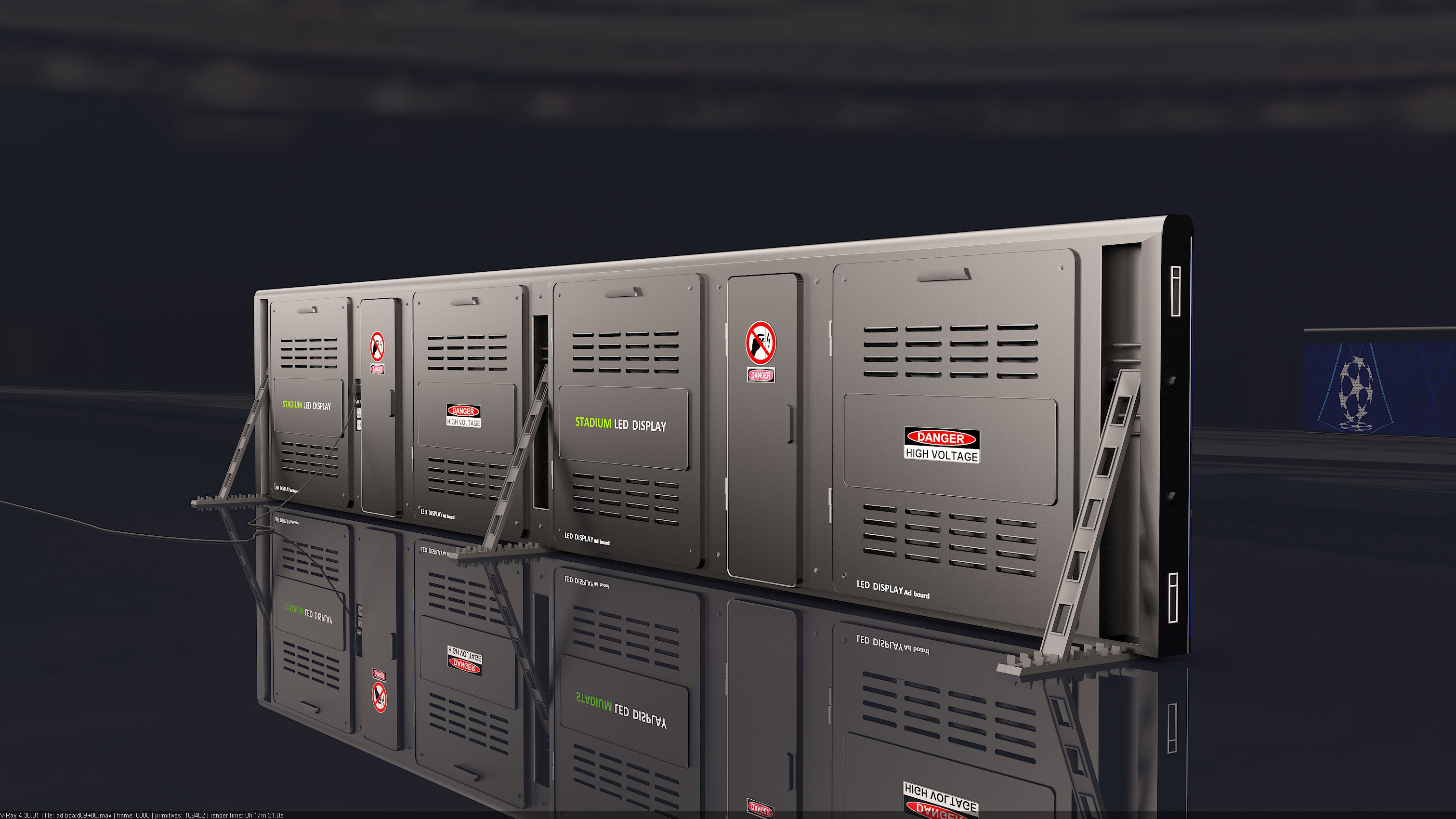 Stadium LED Display 3D model_10