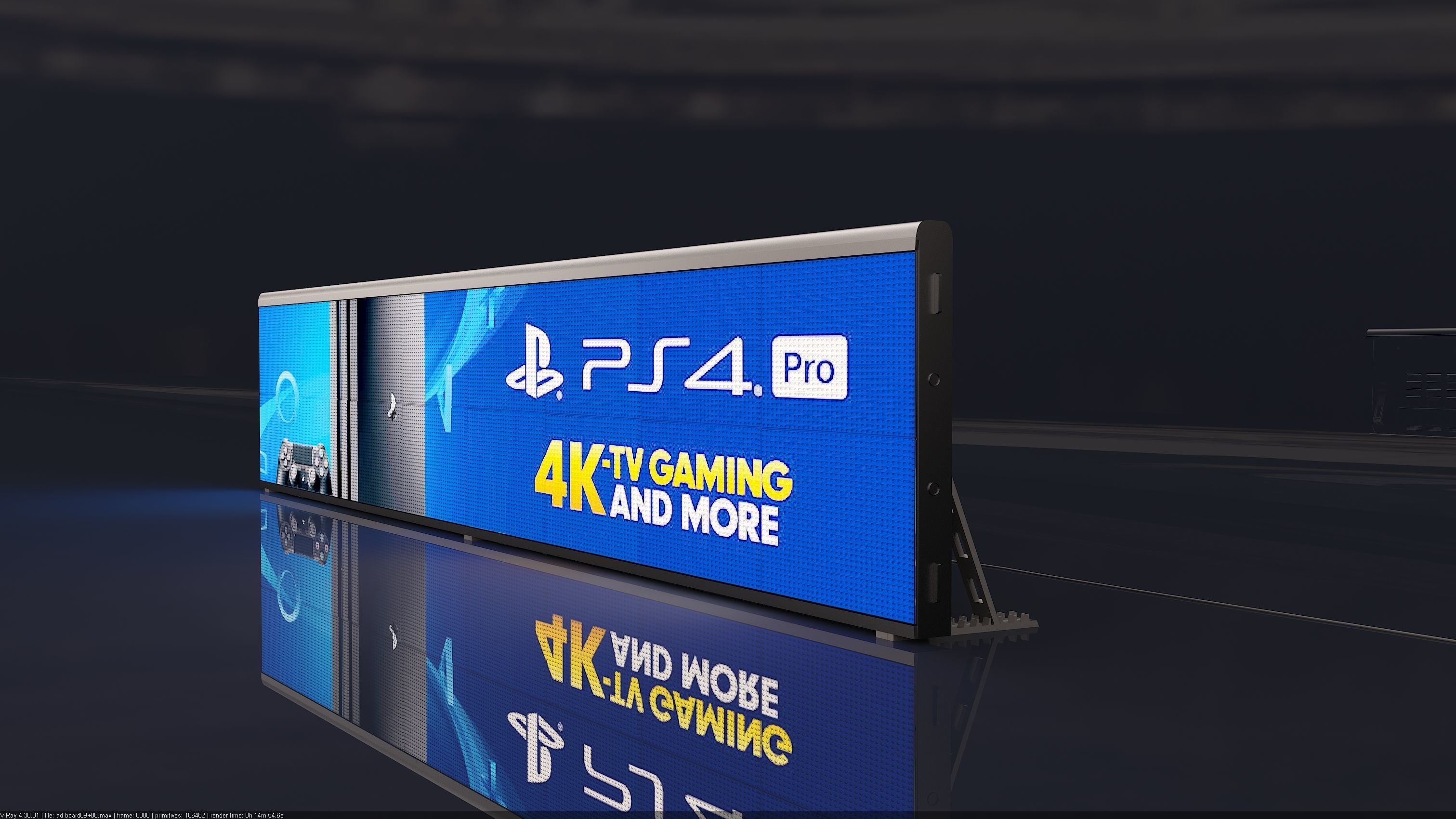 Stadium LED Display 3D model_5