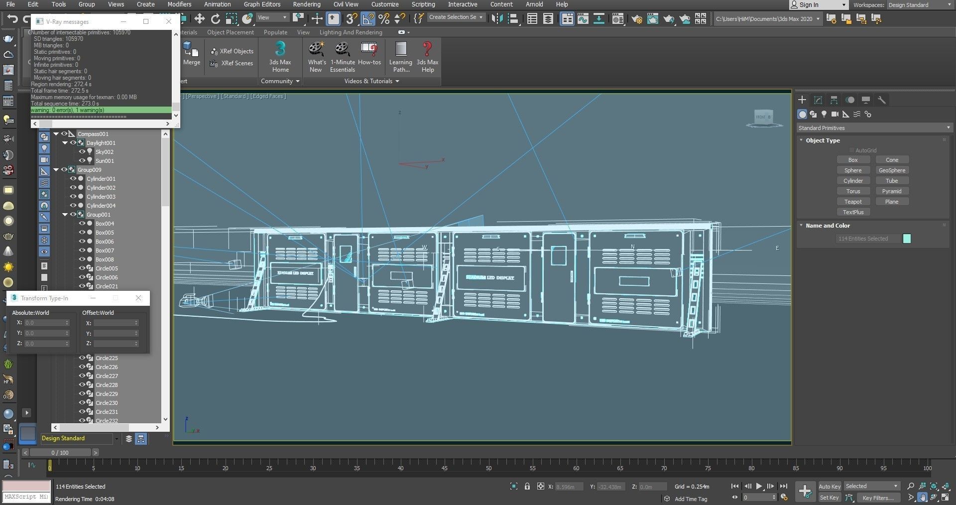 Stadium LED Display 3D model_36