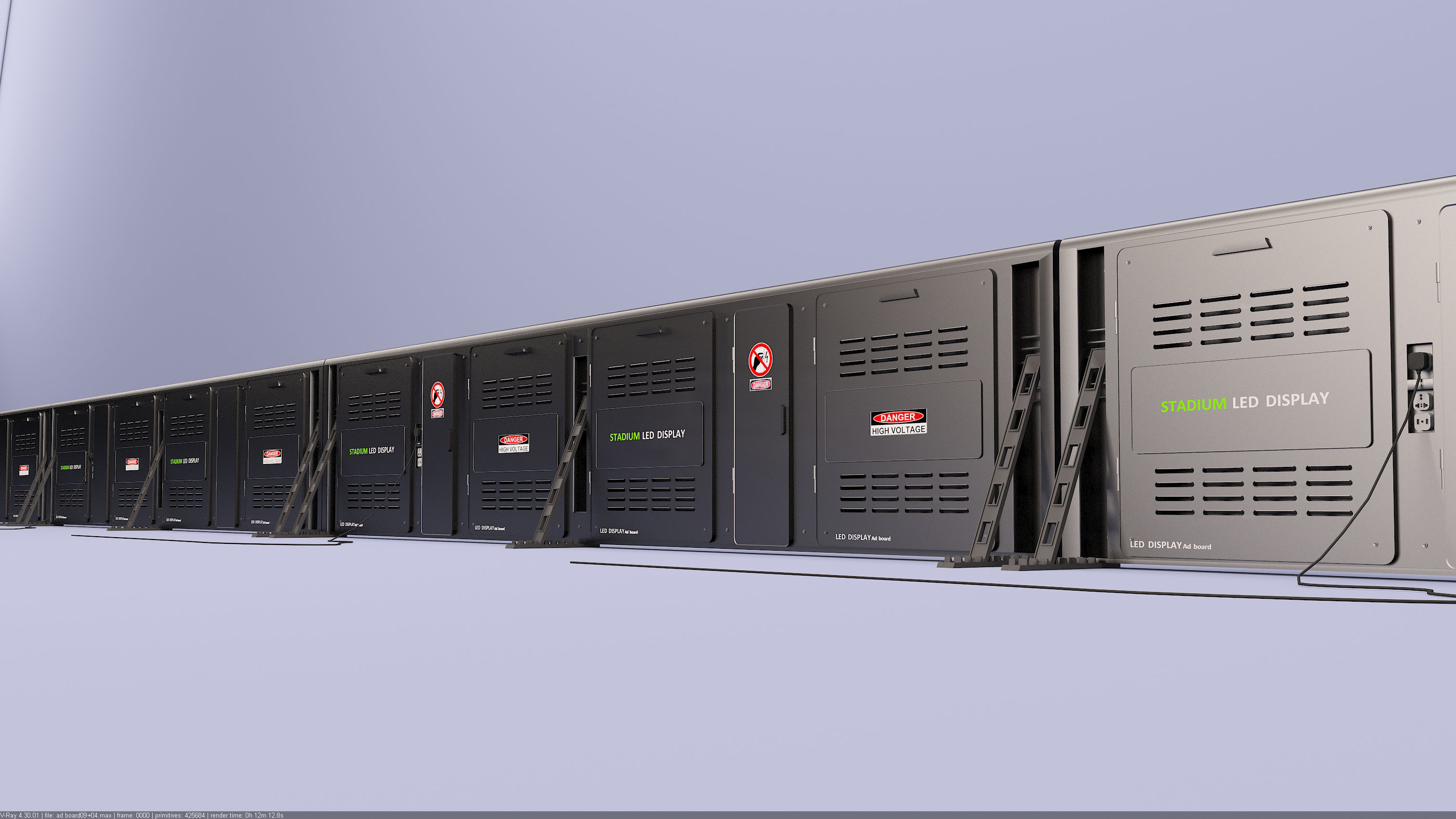 Stadium LED Display 3D model_21