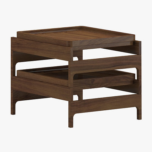 Bassam fellows CB-33 Tray Rack Side Table 3D model 5