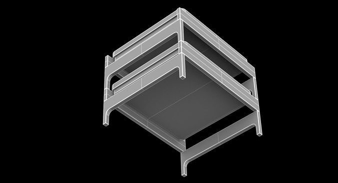 Bassam fellows CB-33 Tray Rack Side Table 3D model 7