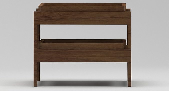 Bassam fellows CB-33 Tray Rack Side Table 3D model 4