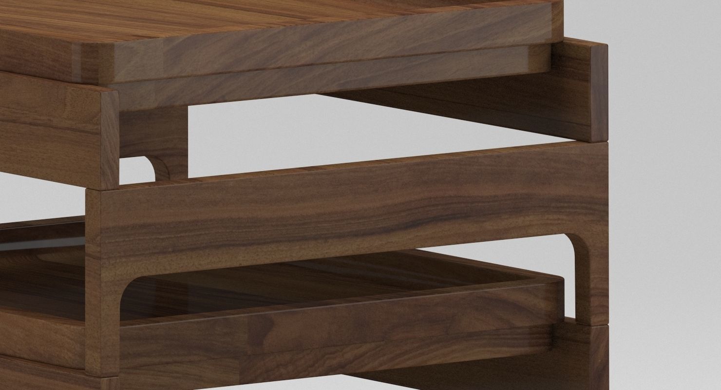 Bassam fellows CB-33 Tray Rack Side Table 3D model_2