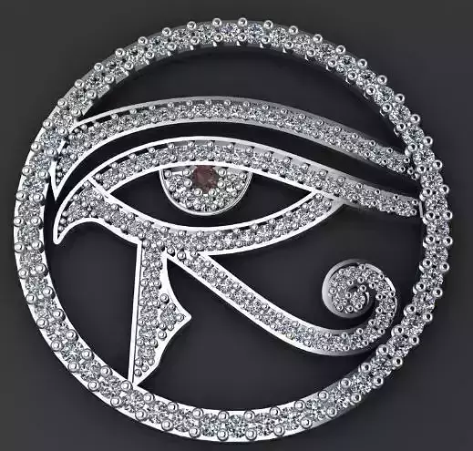 eay 3dm egyptian eye with diamonds