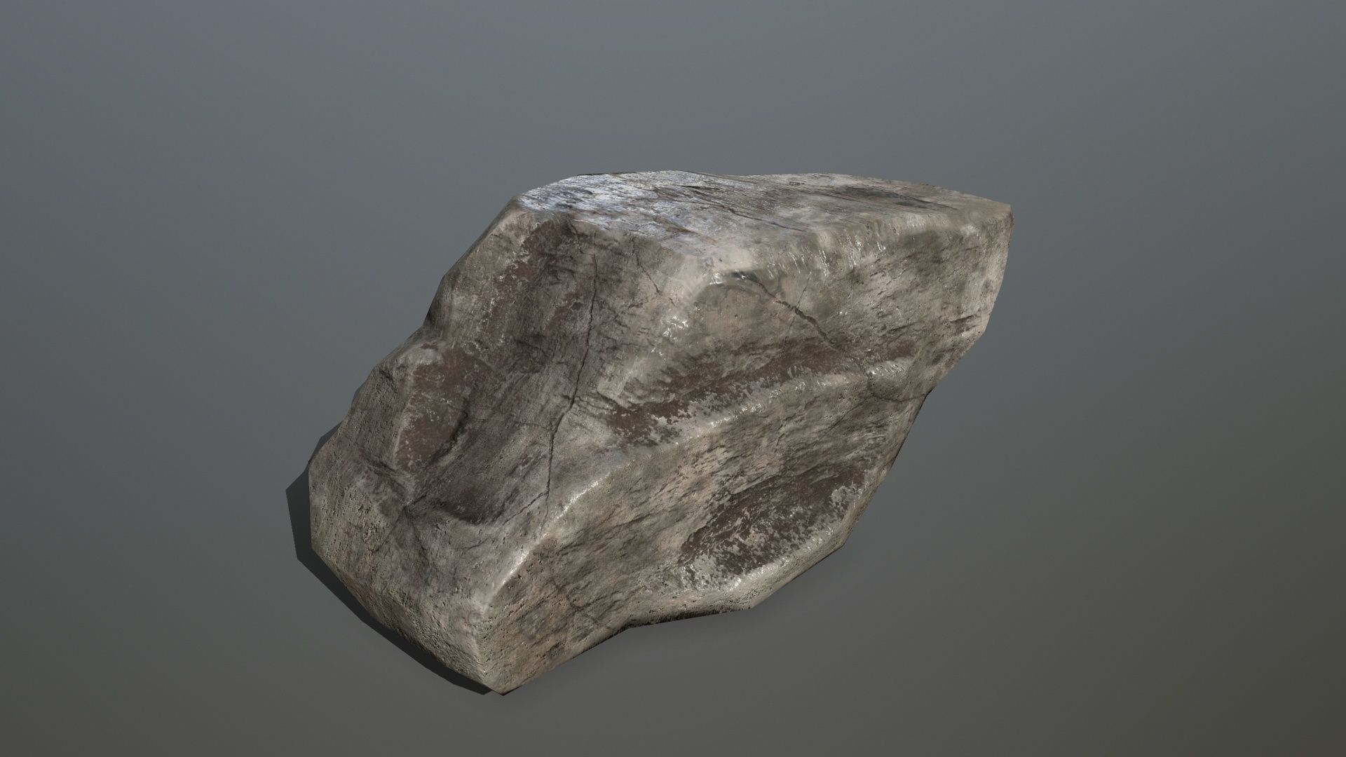 Rock Set Low-poly 3D model_9