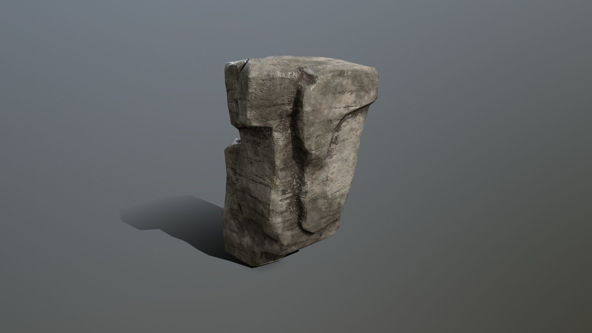 Rock Set Low-poly 3D model_5
