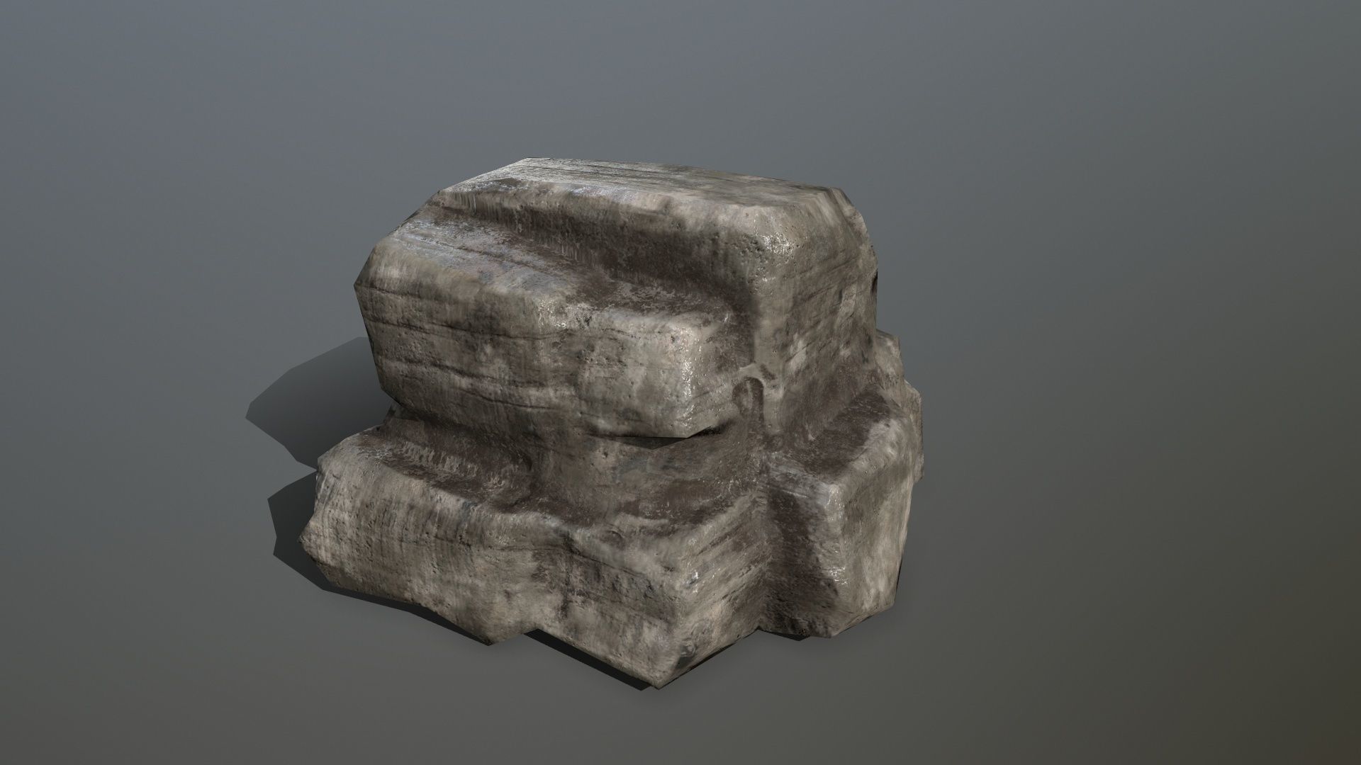 Rock Set Low-poly 3D model_14