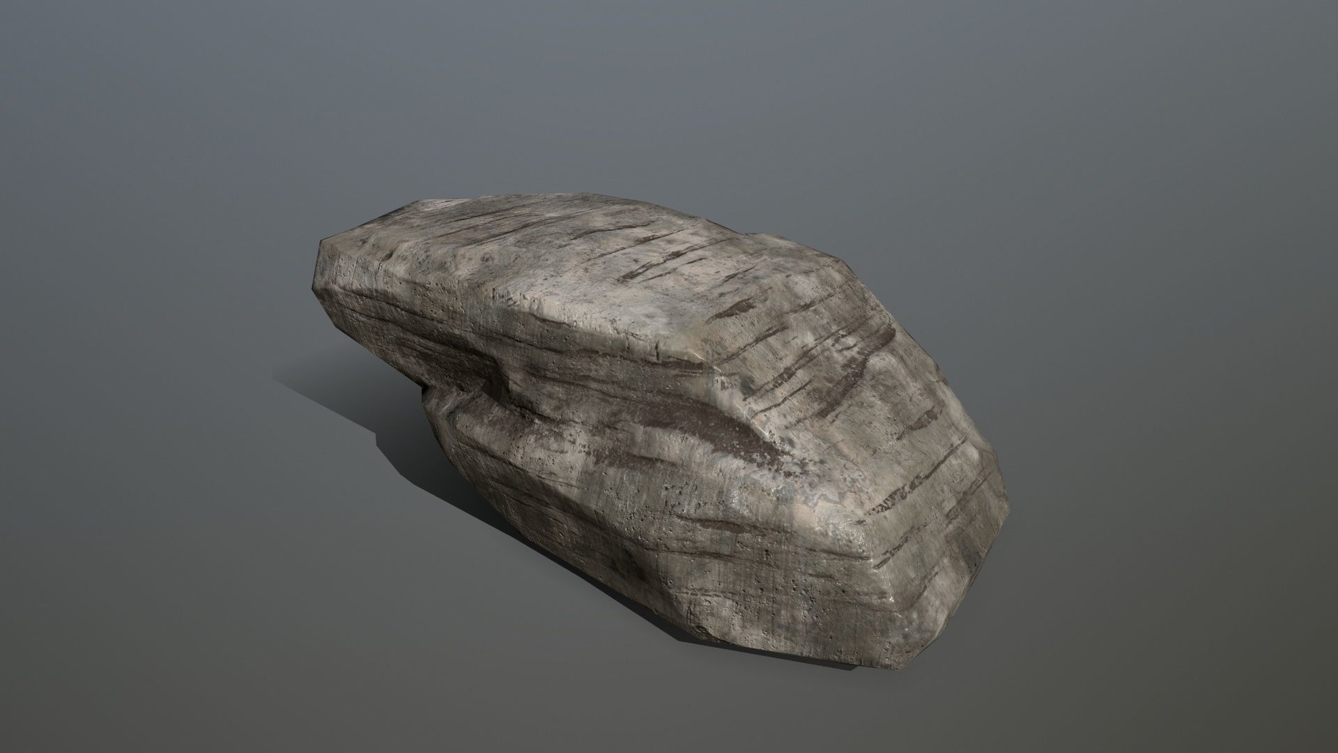 Rock Set Low-poly 3D model_7