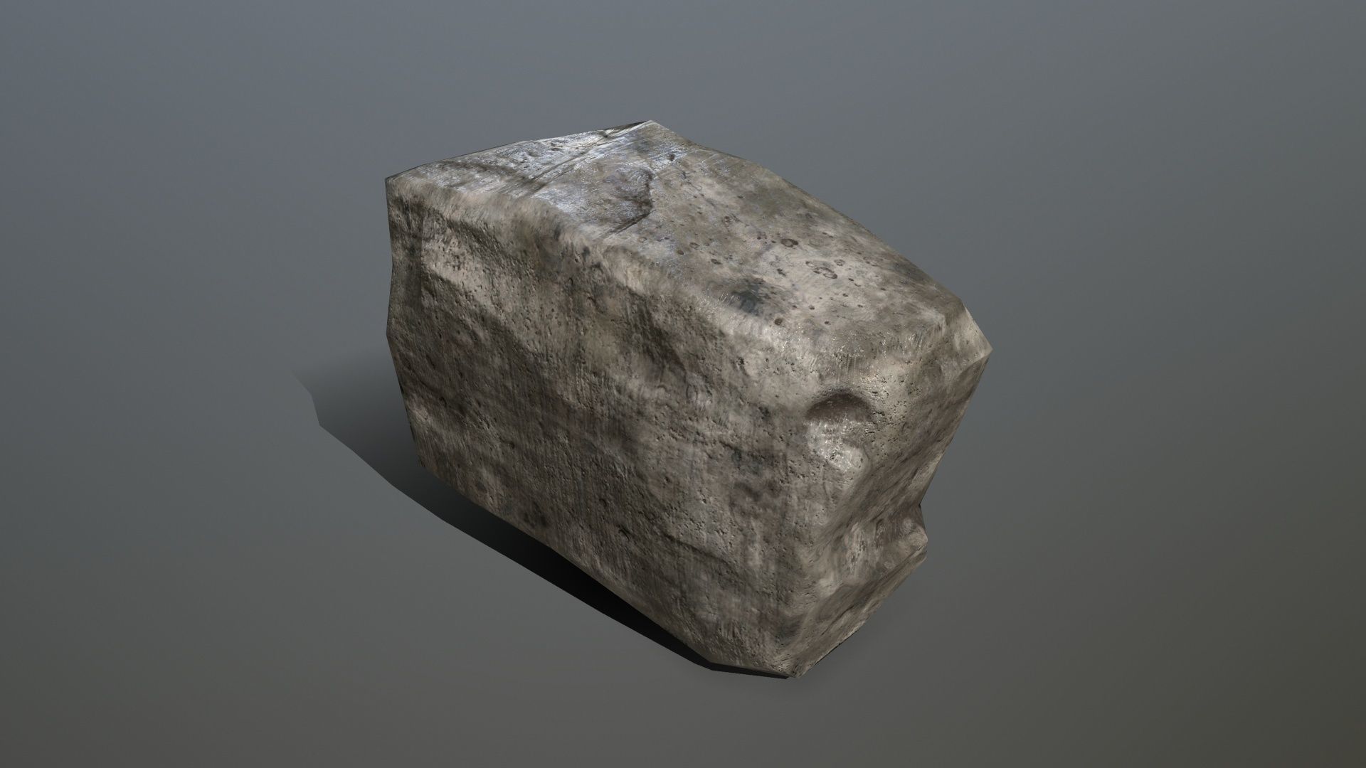 Rock Set Low-poly 3D model_11