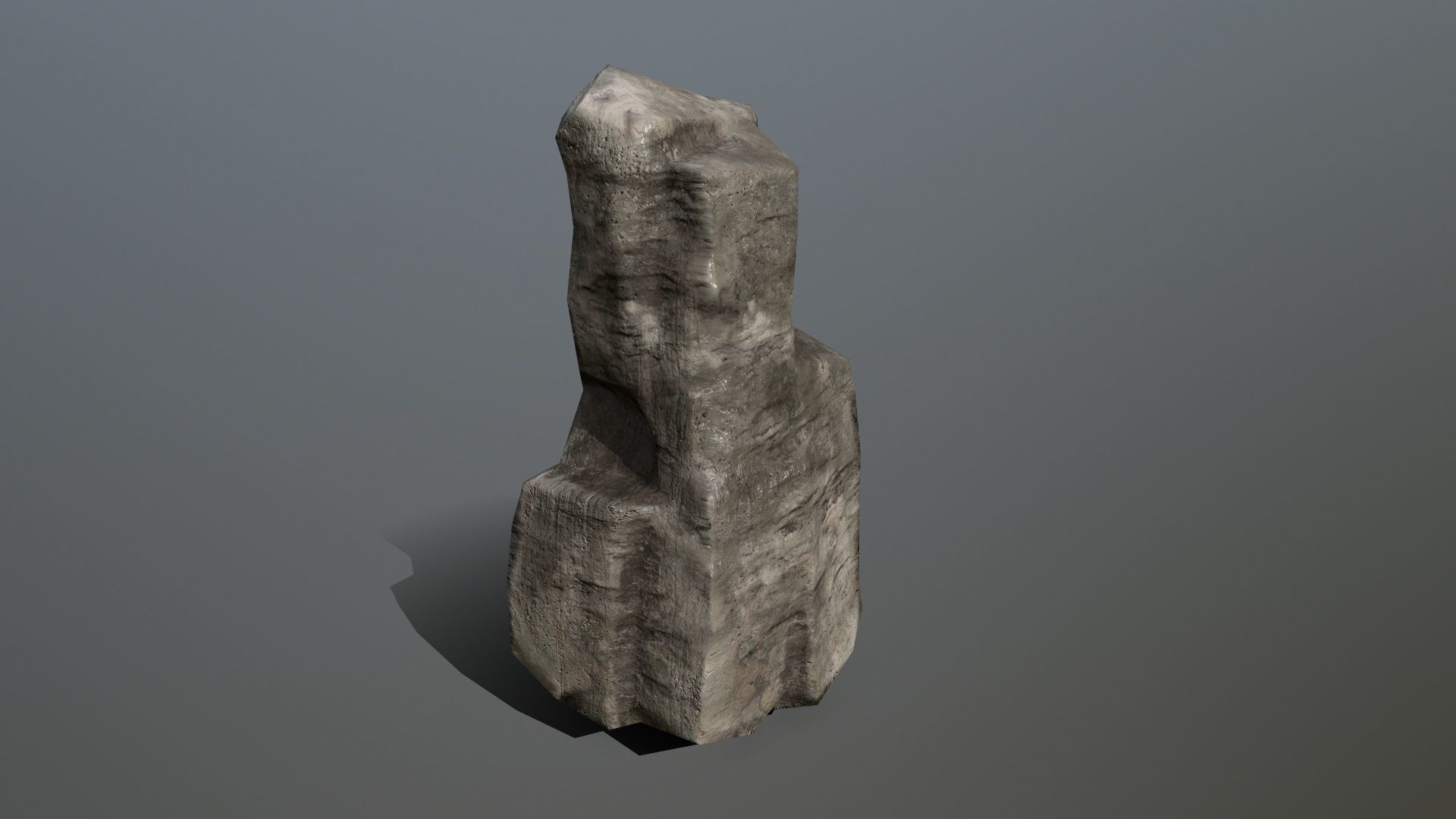 Rock Set Low-poly 3D model_4