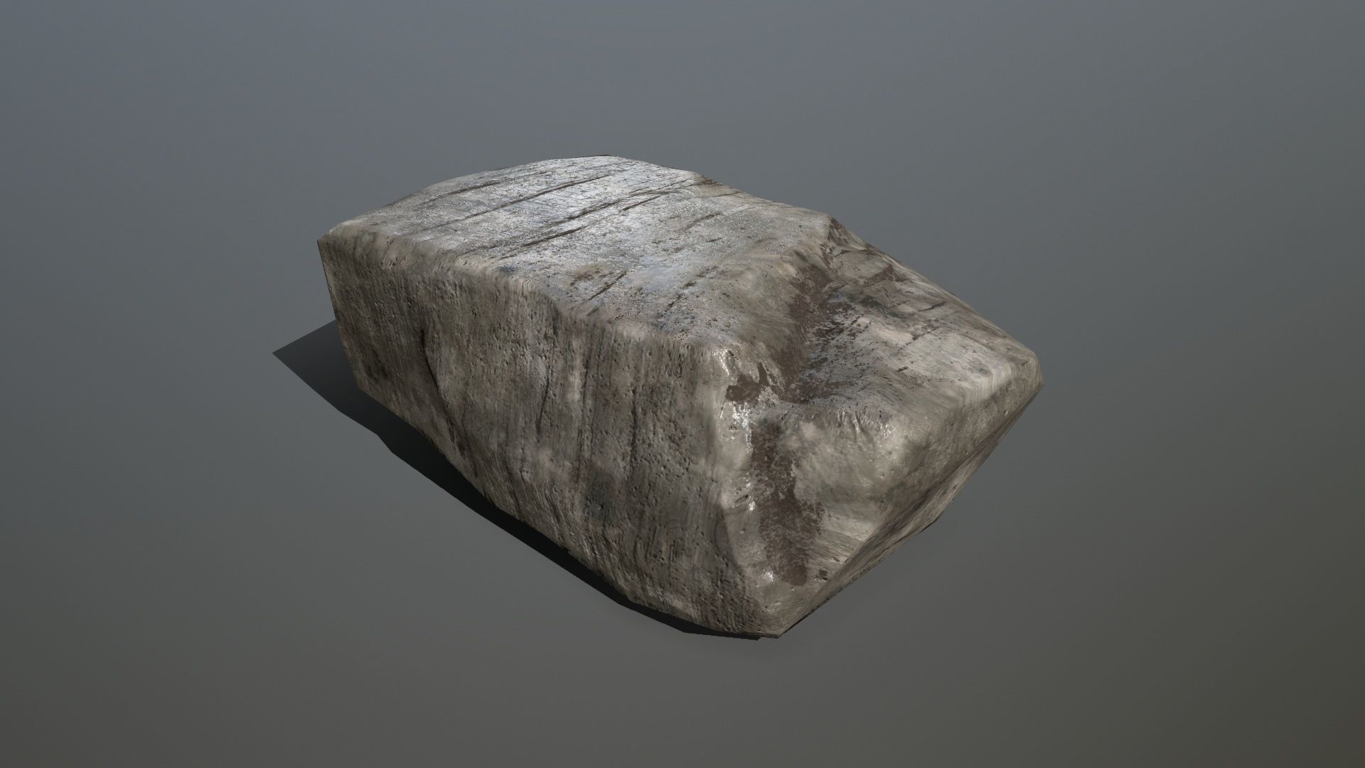 Rock Set Low-poly 3D model_10