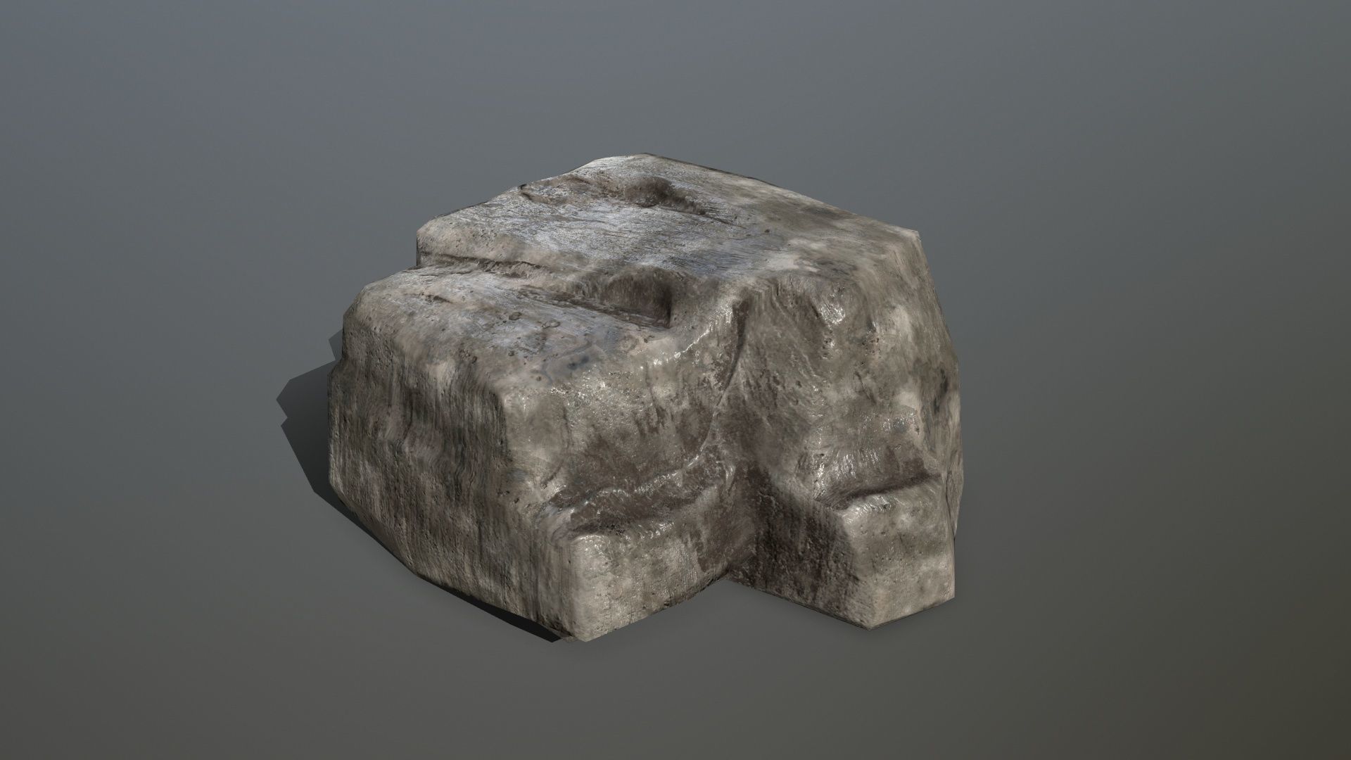 Rock Set Low-poly 3D model_6