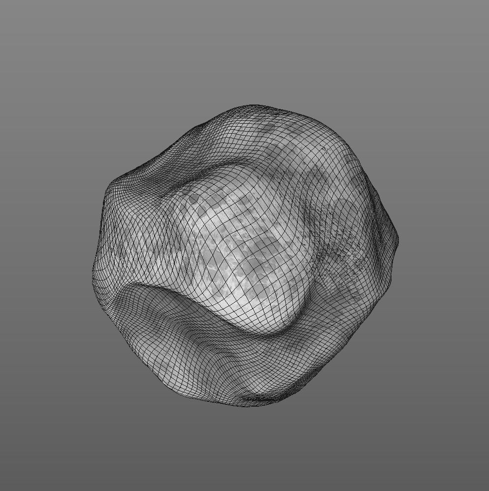 Mathilde asteroid game ready Low-poly 3D model_2