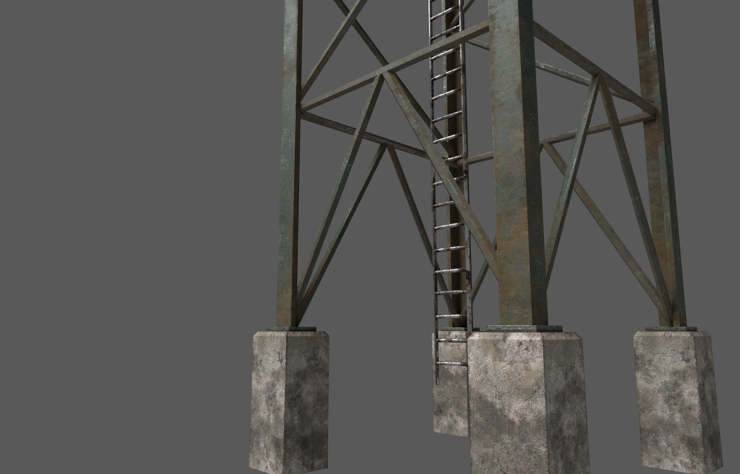 Military Watchtower Pack Low-poly 3D model_5