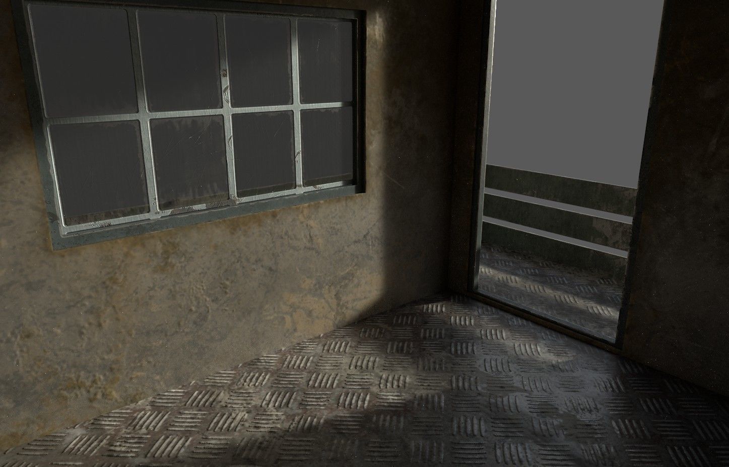 Military Watchtower Pack Low-poly 3D model_11