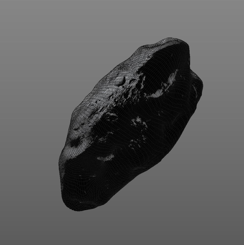 Ida asteroid game ready Low-poly 3D model_1