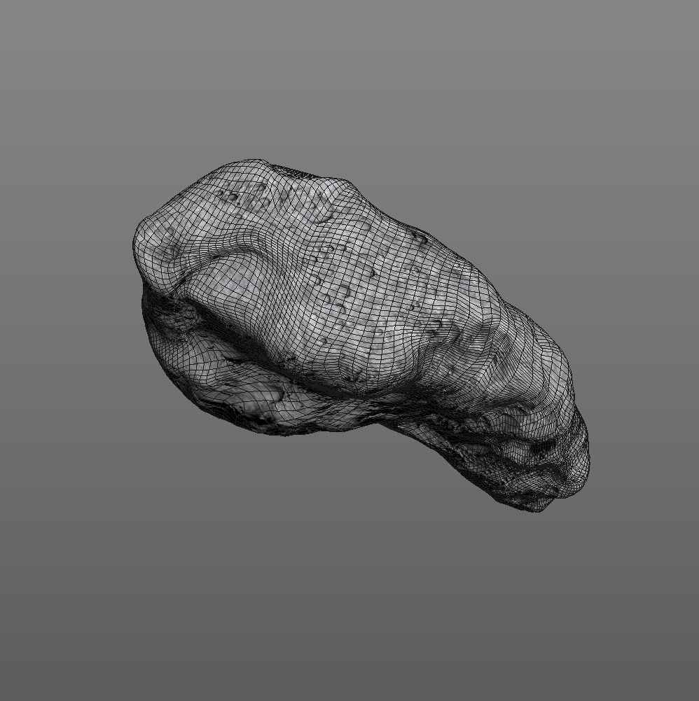Ida asteroid game ready Low-poly 3D model_2