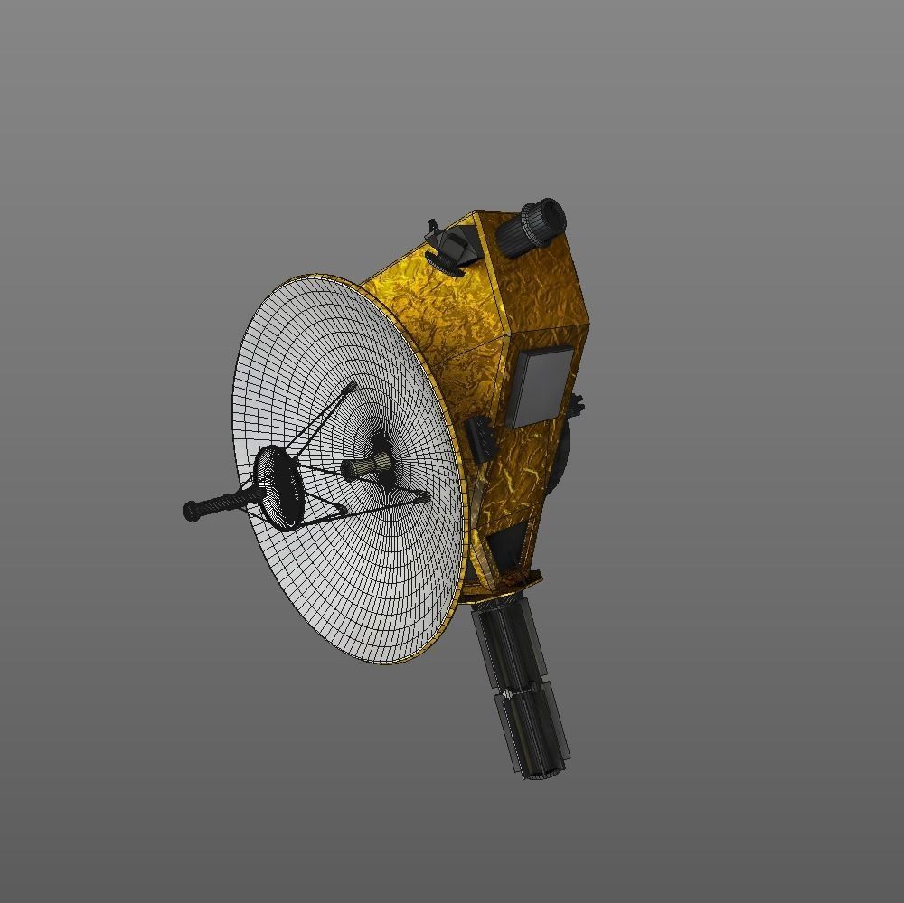 New Horizon probe game ready Low-poly 3D model_1