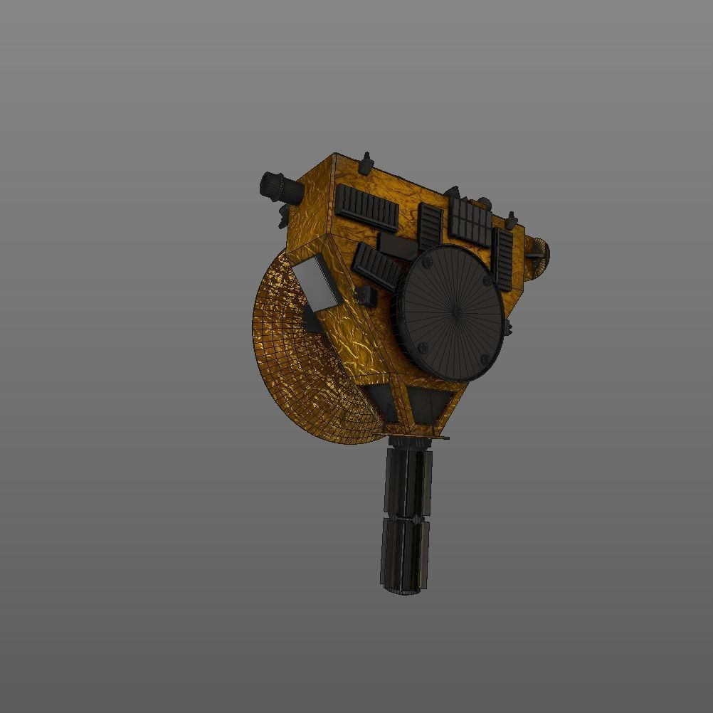 New Horizon probe game ready Low-poly 3D model_2