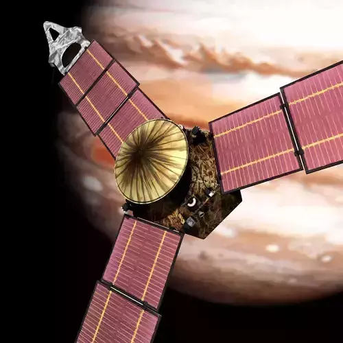 Juno probe spacecraft game ready