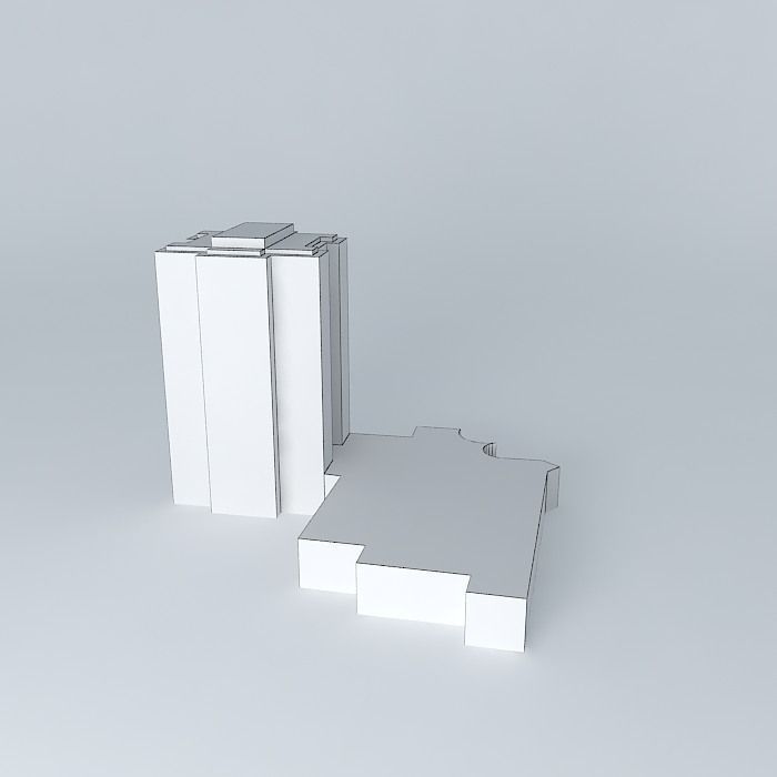 Hotel project in Kaunas Free 3D model_4