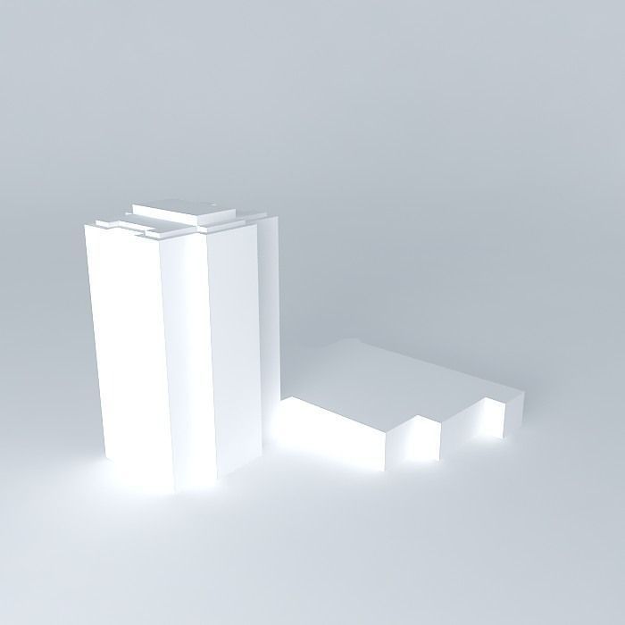 Hotel project in Kaunas Free 3D model_2