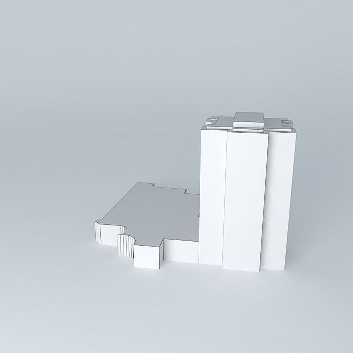 Hotel project in Kaunas Free 3D model_3