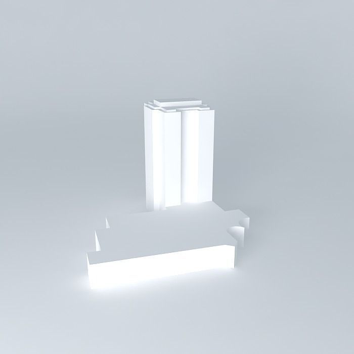 Hotel project in Kaunas Free 3D model_1