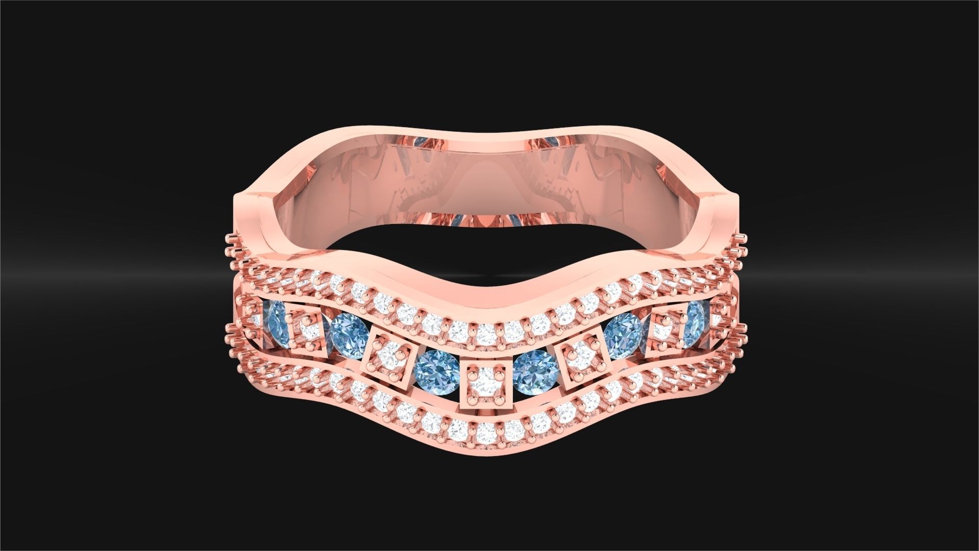 LADIES RING BSJ-R 8868 3D print model_1