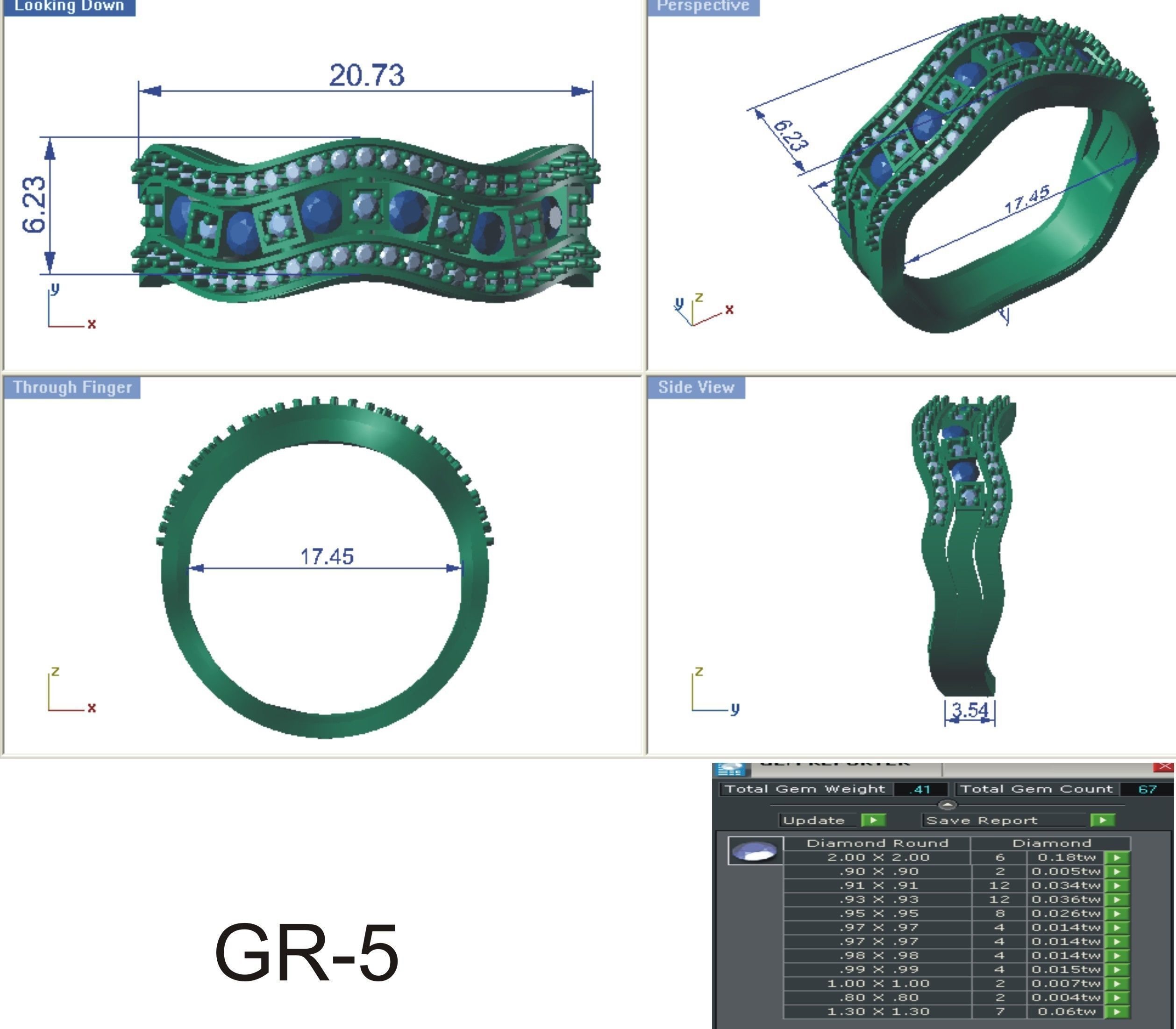 LADIES RING BSJ-R 8868 3D print model_2