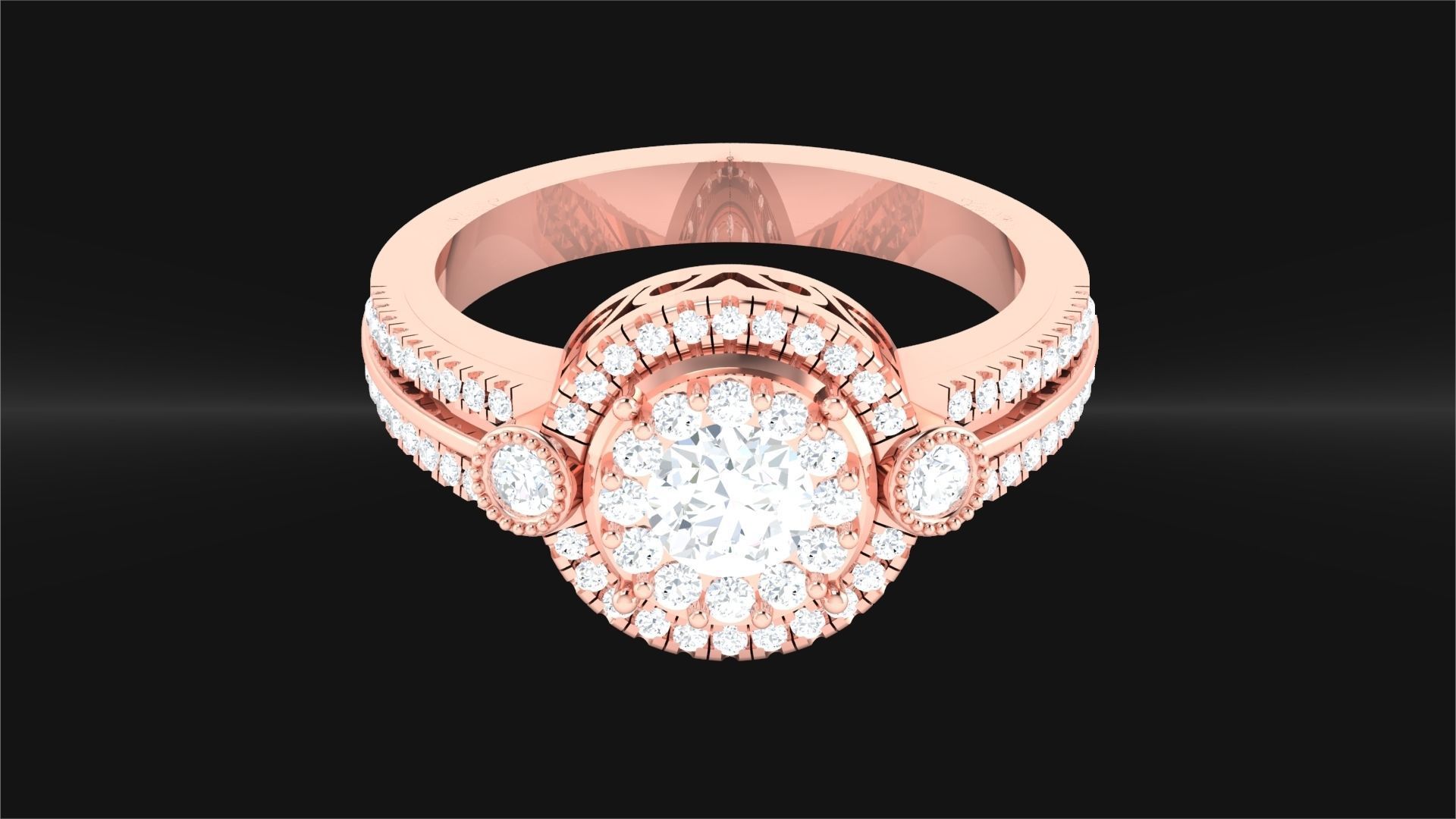 LADIES RING BSJ-R 8870 3D print model_1