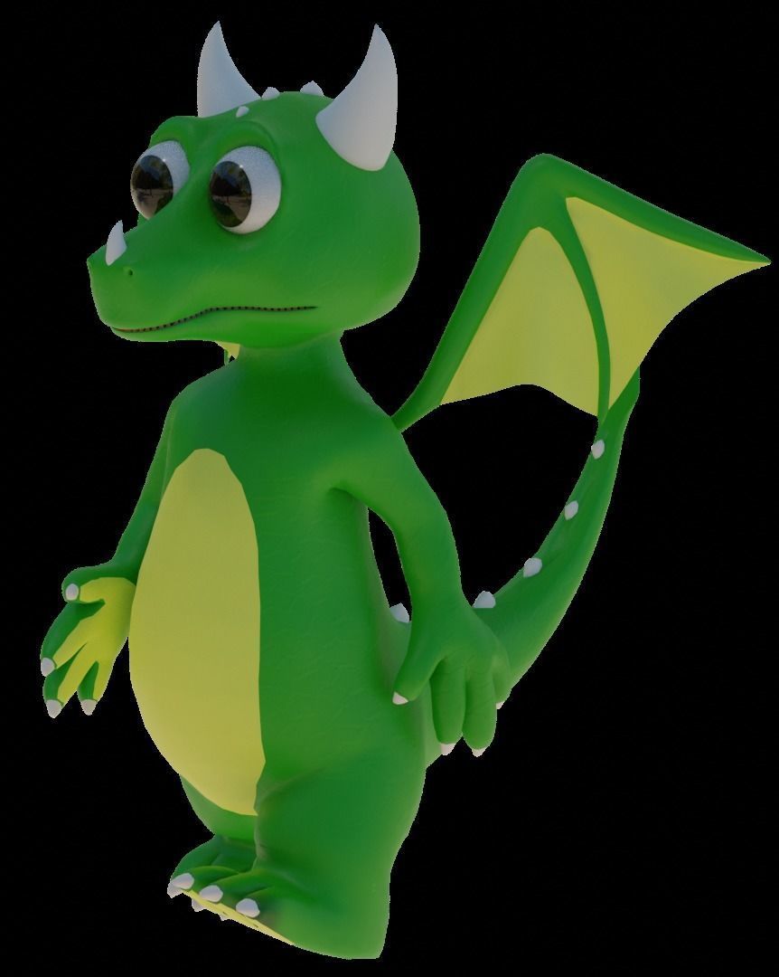 Dragon 3D Model Low-poly 3D model_7