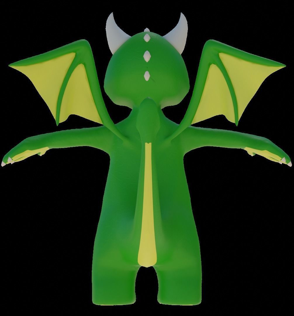 Dragon 3D Model Low-poly 3D model_10