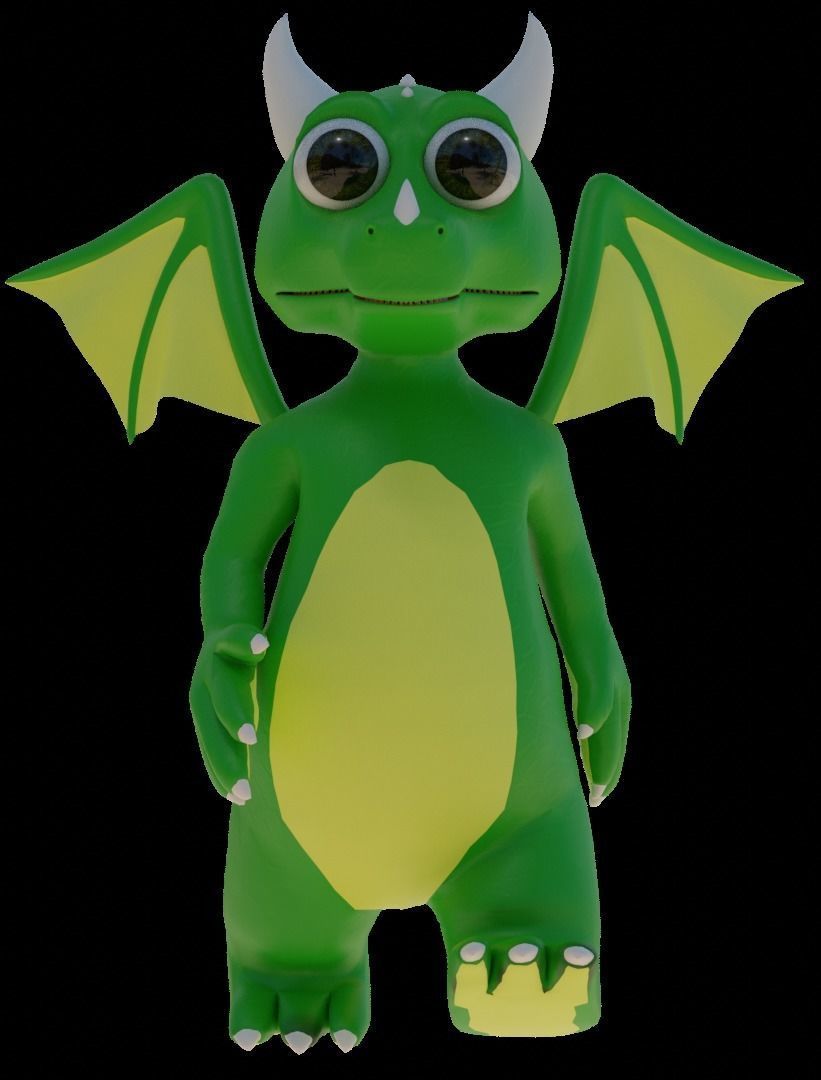 Dragon 3D Model Low-poly 3D model_8