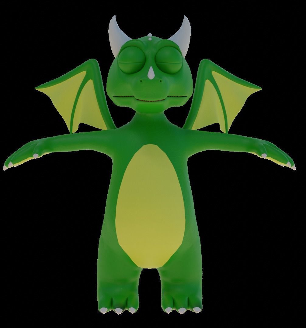 Dragon 3D Model Low-poly 3D model_11