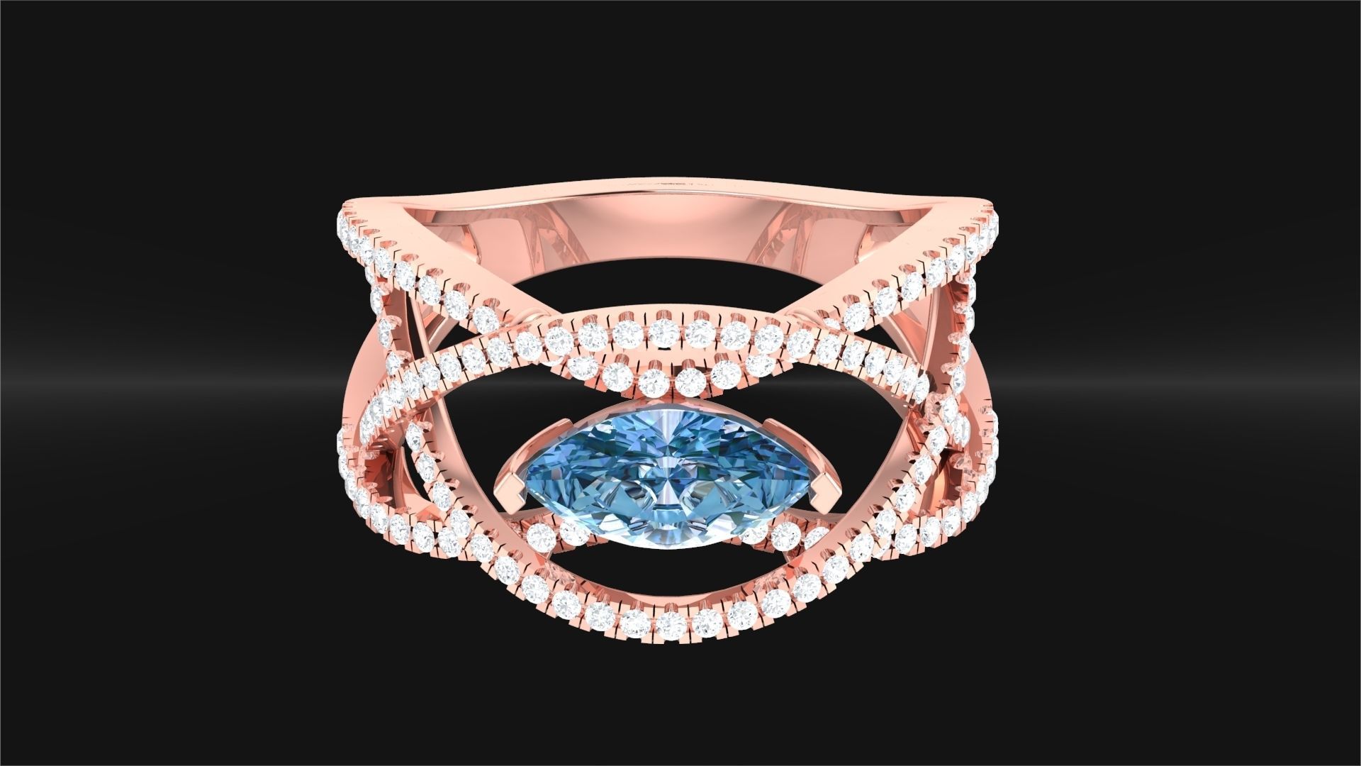 LADIES RING BSJ-R 8878 3D print model_1